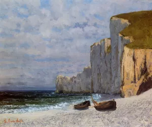 A Bay with Cliffs by Gustave Courbet - Oil Painting Reproduction