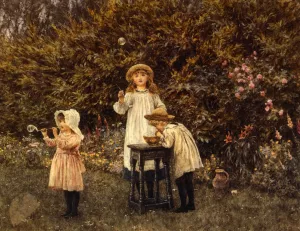 Bubbles by Helen Allingham - Oil Painting Reproduction