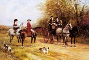 A Chat with His Lorship by Heywood Hardy - Oil Painting Reproduction