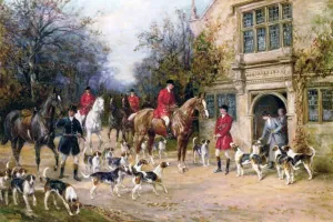 Before The Hunt by Heywood Hardy - Oil Painting Reproduction