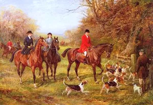 Going for Cover by Heywood Hardy - Oil Painting Reproduction