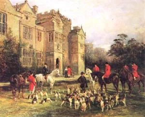 The Meet-Fox Hunting by Heywood Hardy - Oil Painting Reproduction