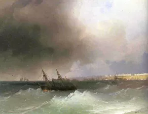 View of Odessa by Ivan Konstantinovich Aivazovsky Oil Painting