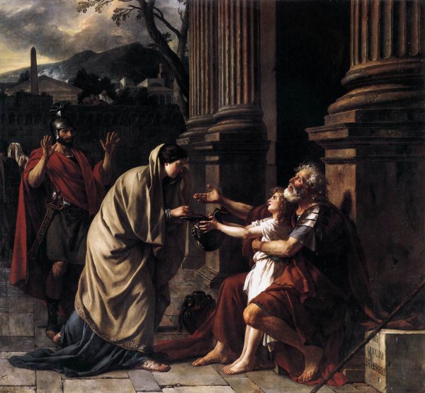 Oil Painting Reproduction Belisarius Receiving Alms by Jacques-Louis David