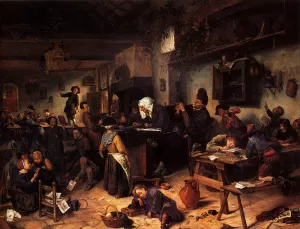 A School For Boys And Girls by Jan Steen - Oil Painting Reproduction