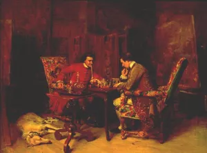 Chess Players by Jean-Louis Ernest Meissonier - Oil Painting Reproduction