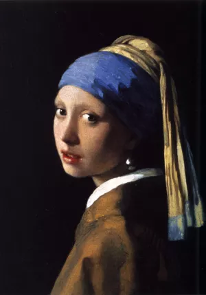 Girl with a Pearl Earring by Johannes Vermeer - Oil Painting Reproduction