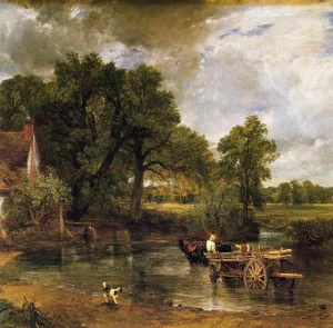 The Hay-Wain Detail by John Constable - Oil Painting Reproduction