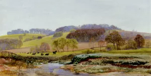 Springtime Near Morden by John Edward Brett - Oil Painting Reproduction