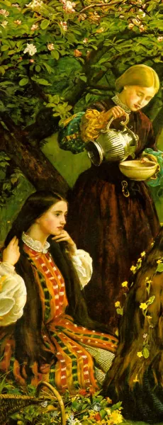 Apple Blossoms Spring Detail III by John Everett Millais - Oil Painting Reproduction