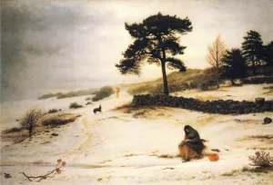 Blow, Blow Thou Winter Wind by John Everett Millais - Oil Painting Reproduction