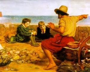 The Boyhood of Raleigh by John Everett Millais - Oil Painting Reproduction