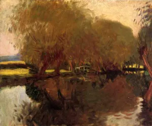A Backwater at Calcot Near Reading by John Singer Sargent - Oil Painting Reproduction