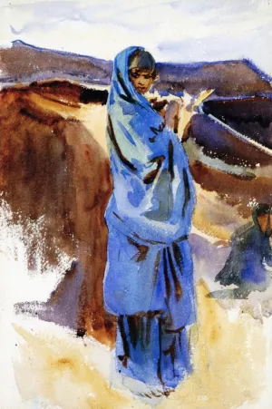 A Bedouin Girl by John Singer Sargent - Oil Painting Reproduction