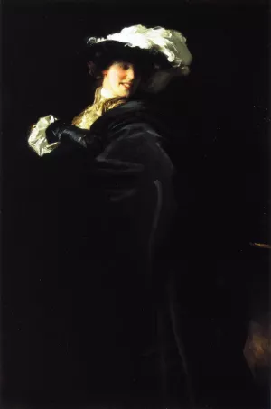 A Vele Gonfie also known as Ena Wertheimer by John Singer Sargent - Oil Painting Reproduction