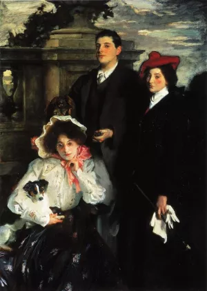 Hylda, Almina and Conway, Children of Asher Wertheimer Oil painting by John Singer Sargent