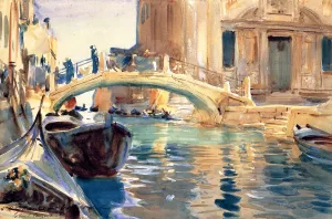 Ponte San Giuseppe de Castello, Venice by John Singer Sargent - Oil Painting Reproduction