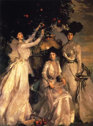 The Ladies Alexandra, Mary and Theo Acheson by John Singer Sargent - Oil Painting Reproduction