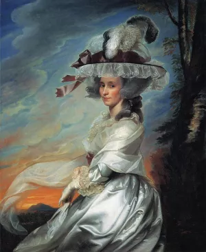 Mrs. Daniel Denison Rogers Abigail Bromfield by John Singleton Copley Oil Painting