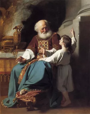 Samuel Reading to Eli the Judgments of God Upon Eli's House by John Singleton Copley Oil Painting