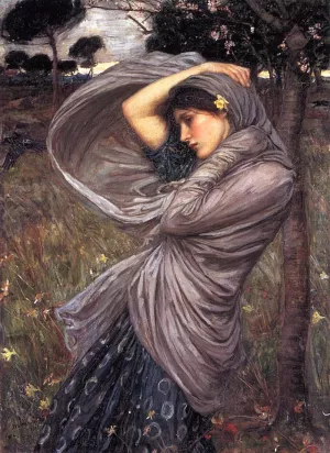 Boreas by John William Waterhouse - Oil Painting Reproduction