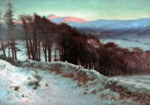 And All the Air a Solemn Silence Holds by Joseph Farquharson - Oil Painting Reproduction