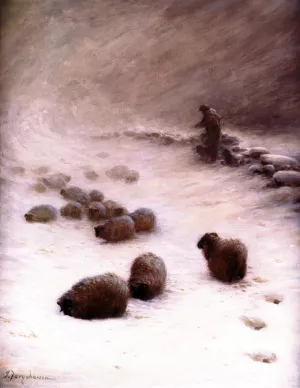 Blow, Blow, Thou Wintery Wind by Joseph Farquharson - Oil Painting Reproduction