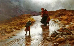 Cold Wind from East to West by Joseph Farquharson - Oil Painting Reproduction