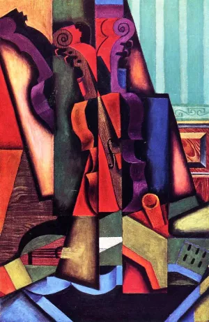 Violin and Guitar by Juan Gris - Oil Painting Reproduction