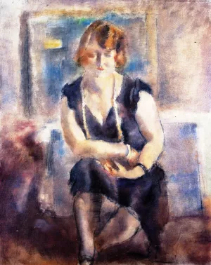 A Blond by Jules Pascin - Oil Painting Reproduction