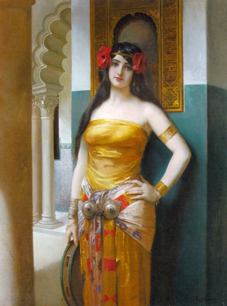 Oil Painting Reproduction An Arab Beauty by Leon Francois Comerre