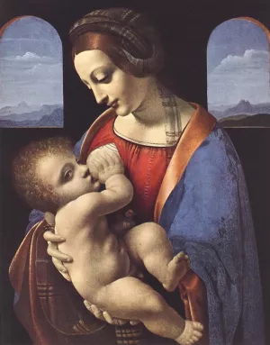 Madonna Litta by Leonardo Da Vinci - Oil Painting Reproduction