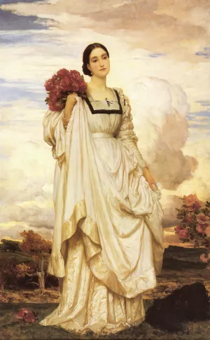 The Countess Brownlow by Lord Frederick Leighton Oil Painting