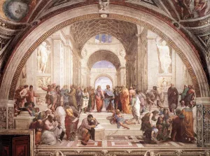 The School of Athens by Louis-Joseph-Raphael Collin - Oil Painting Reproduction