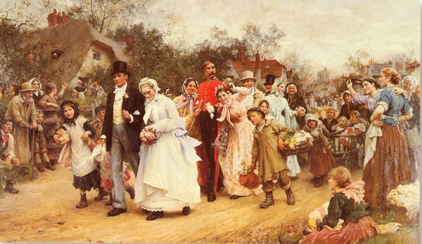 Oil Painting Reproduction The Wedding by Luke Fildes