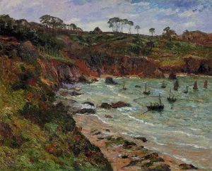 Fishing for Sprats in Winter at Douarnenez by Maxime Maufra - Oil Painting Reproduction