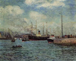 The Port of Havre by Maxime Maufra - Oil Painting Reproduction