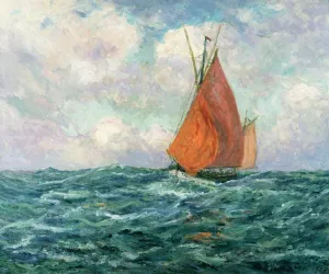 Tuna Boat at Sea by Maxime Maufra - Oil Painting Reproduction