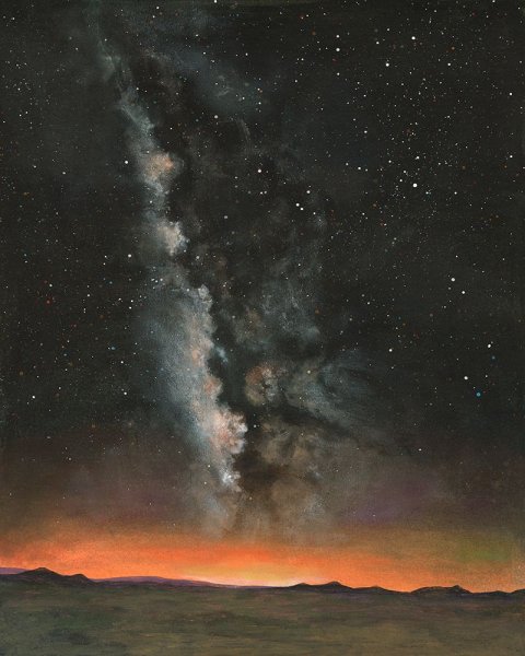 Oil Painting Reproduction Milky Way Exposure I by Michael Willett