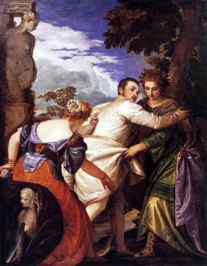 Allegory of Virtue and Vice by Paolo Veronese - Oil Painting Reproduction