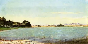 A Lake in Southern France by Paul-Camille Guigou - Oil Painting Reproduction