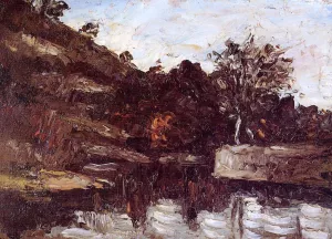 A Bend in the River by Paul Cezanne - Oil Painting Reproduction