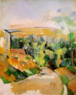 A Bend in the Road by Paul Cezanne - Oil Painting Reproduction
