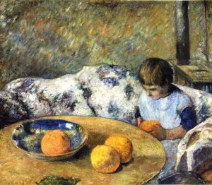Interieur Avec Aline Gauguin by Paul Gauguin Oil Painting