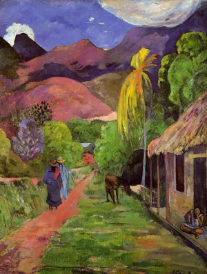 Road in Tahiti by Paul Gauguin - Oil Painting Reproduction