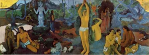 Where Do We Come From What are We Doing Where are We Going by Paul Gauguin - Oil Painting Reproduction