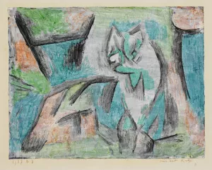 A Kind of Cat by Paul Klee - Oil Painting Reproduction
