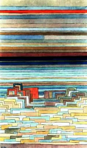 City on a Lagoon by Paul Klee - Oil Painting Reproduction