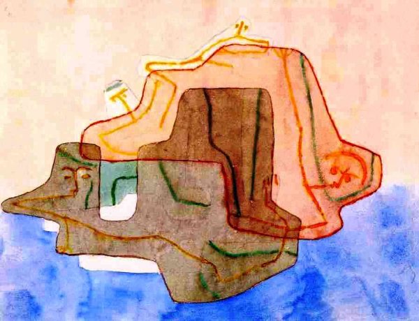 Oil Painting Reproduction Myth of an Island by Paul Klee