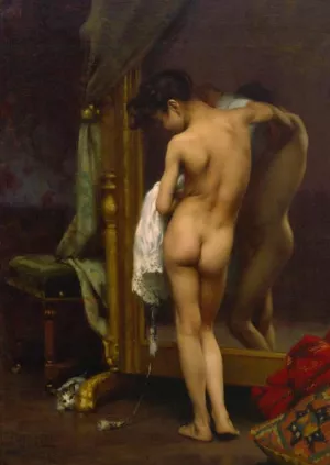 A Venetian Bather by Paul Peel - Oil Painting Reproduction
